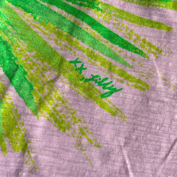 Lilly Pulitzer “Gone Coconuts” Candy Pink Tank, Slub 100% Pima Cotton- Med- EUC - Picture 12 of 17